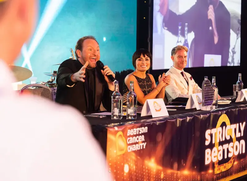 Strictly Beatson event table graphics by G3 Creative